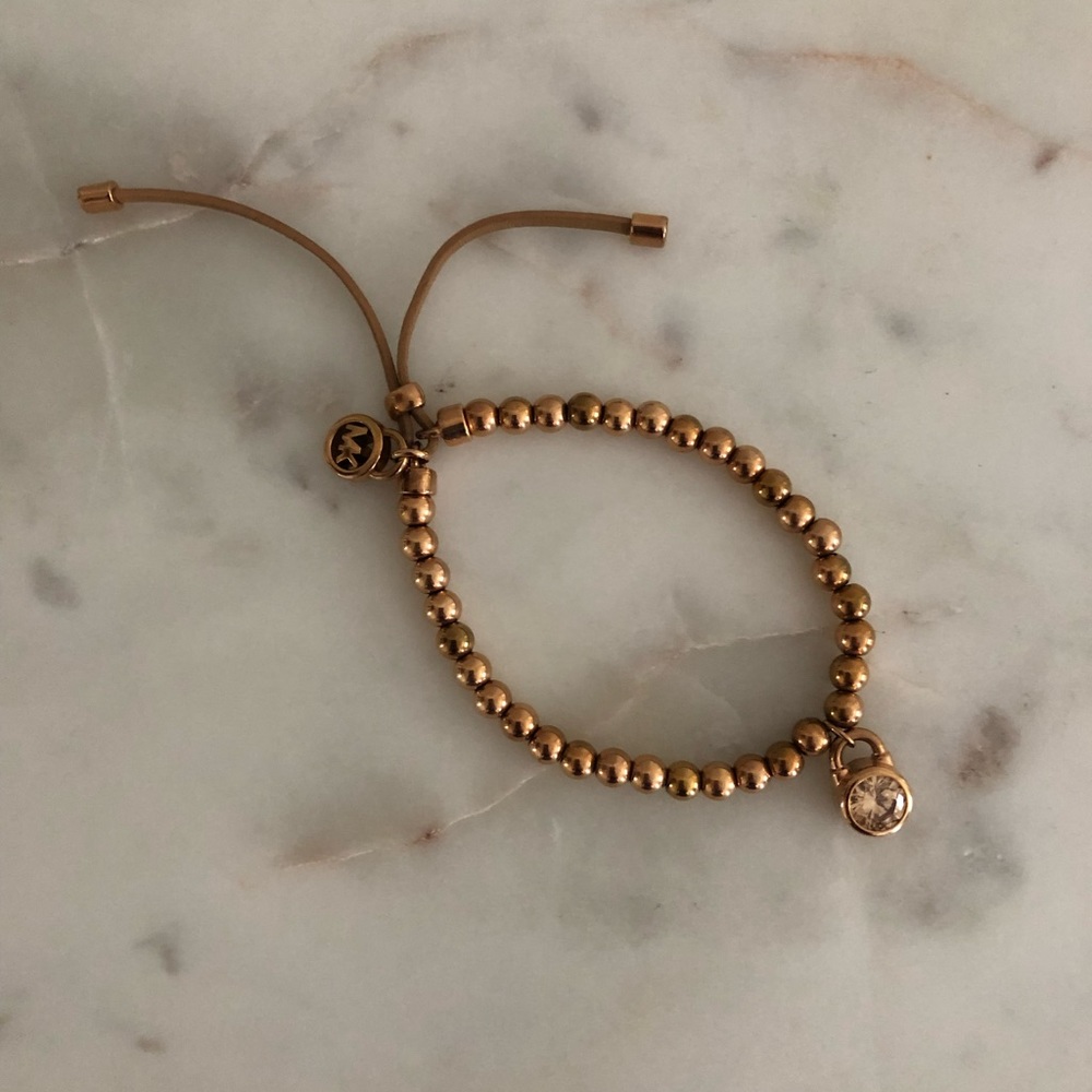 Michael Kors Rose Gold bead bracelet